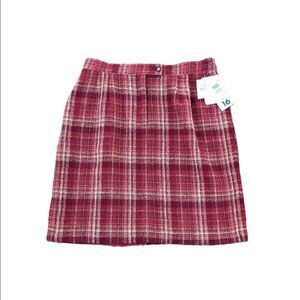 NWT LIZSPORT “In A Country Mode” Red Skirt Size 16